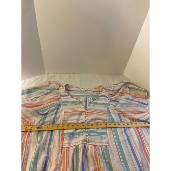 Terra Sky size 3x (24w-26w) striped top butterfly sleeves rn# 52469 - Picture 5 of 6